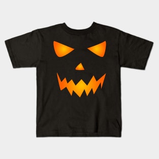 Cat Face Meh Funny Halloween Kids T-Shirt